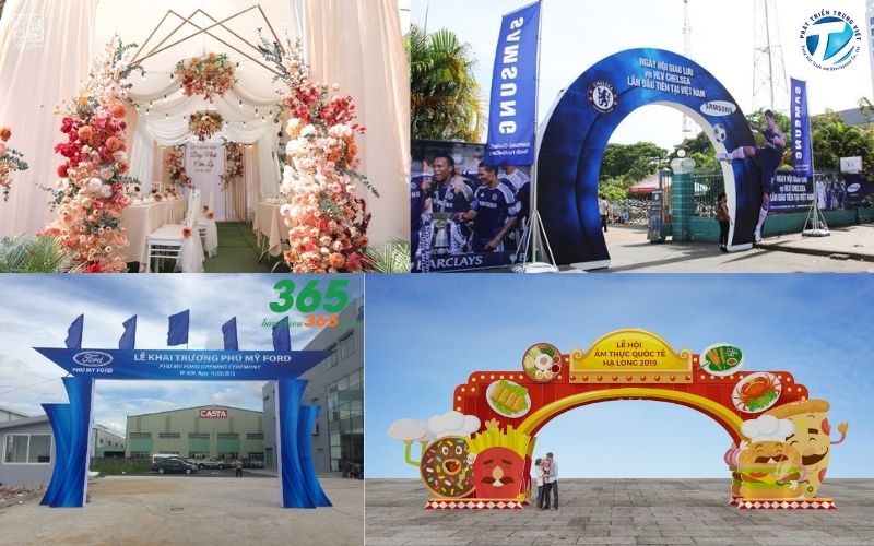Top mẫu cổng chào đẹp độc đáo cho mọi sự kiện